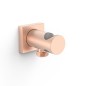 Soporte ducha con toma TRES oro rosa mate - 21118221OPM