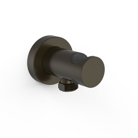 Soporte ducha con toma TRES negro bronce - 26118221KMB - Tres