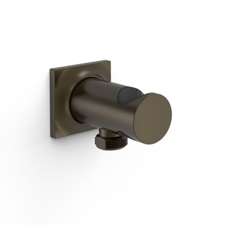 Soporte ducha con toma TRES negro bronce - 21118221KMB - Tres