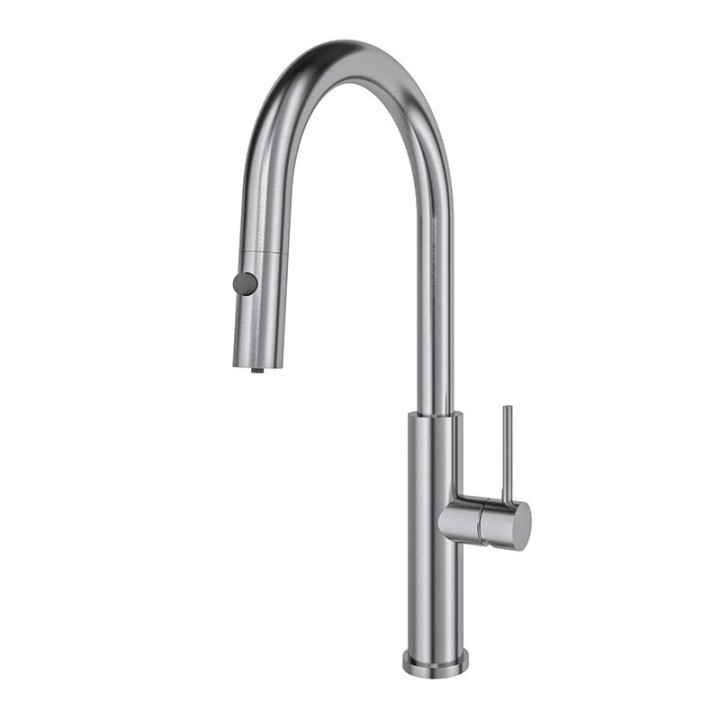 Monomando fregadero caño extraíble PURE WATER inox cepillado - 848811IC 1