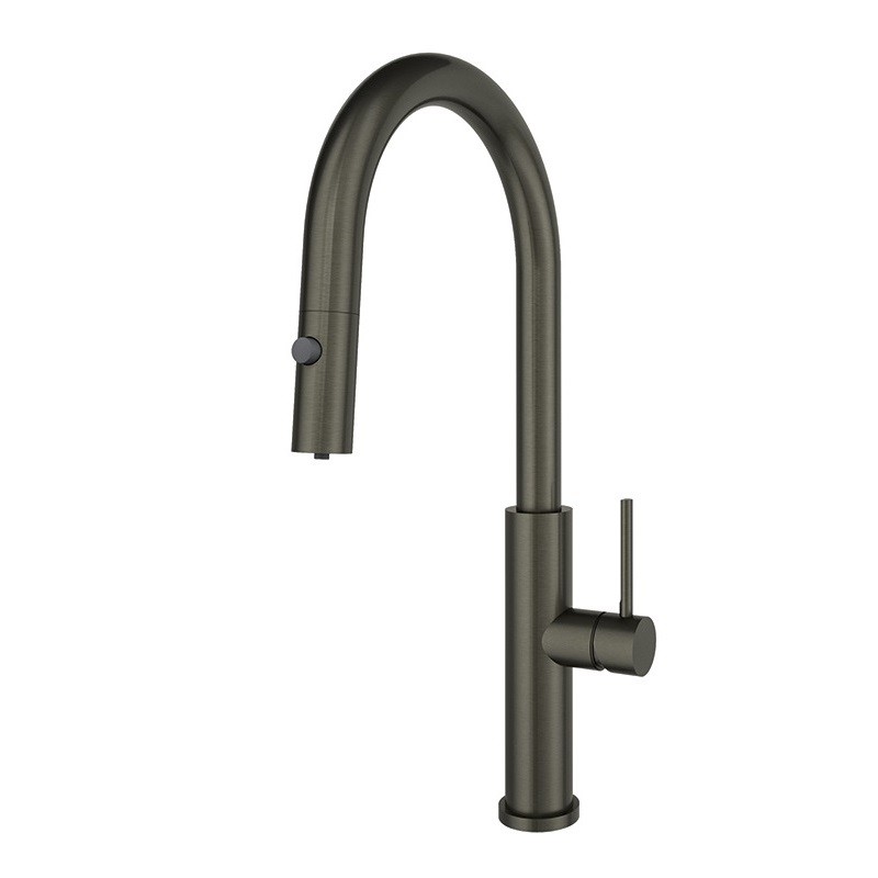 Monomando fregadero caño extraíble PURE WATER grafito - 848811GR