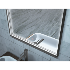 Espejo ROMA luz perimetral negro mate - ROMA025/110NG -Ledimex