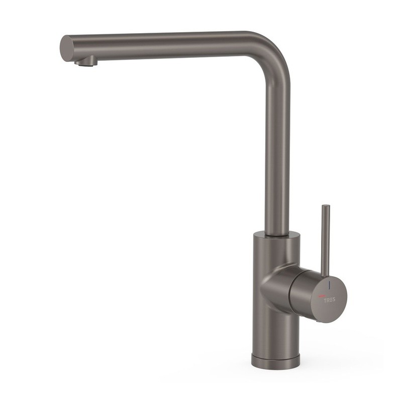 Monomando fregadero TRES grafito - 23044006GR