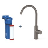 Monomando fregadero 1 agua con filtro TRES grafito - 23050401GR 1