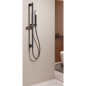Barra ducha con toma de agua ADUR black gun metal - BDD003/BGM
