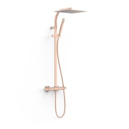 Conjunto termostático ducha OVER-WALL oro rosa mate - 19039305OPM 1