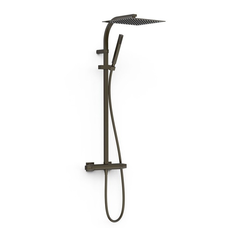 Conjunto termostático ducha OVER-WALL negro bronce - 19039305KMB
