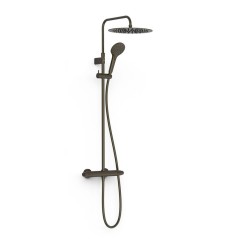 Conjunto termostático ducha OVER-WALL negro bronce - 19038705KMB - Tres
