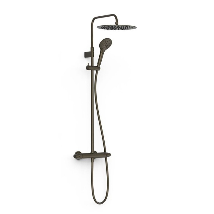 Conjunto termostático ducha OVER-WALL negro bronce - 19038705KMB 1