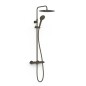 Conjunto termostático ducha OVER-WALL negro bronce - 19038705KMB