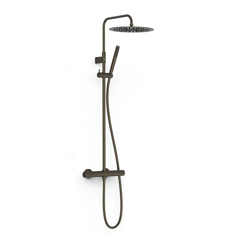 Conjunto termostático ducha OVER-WALL negro bronce - 19039302KMB