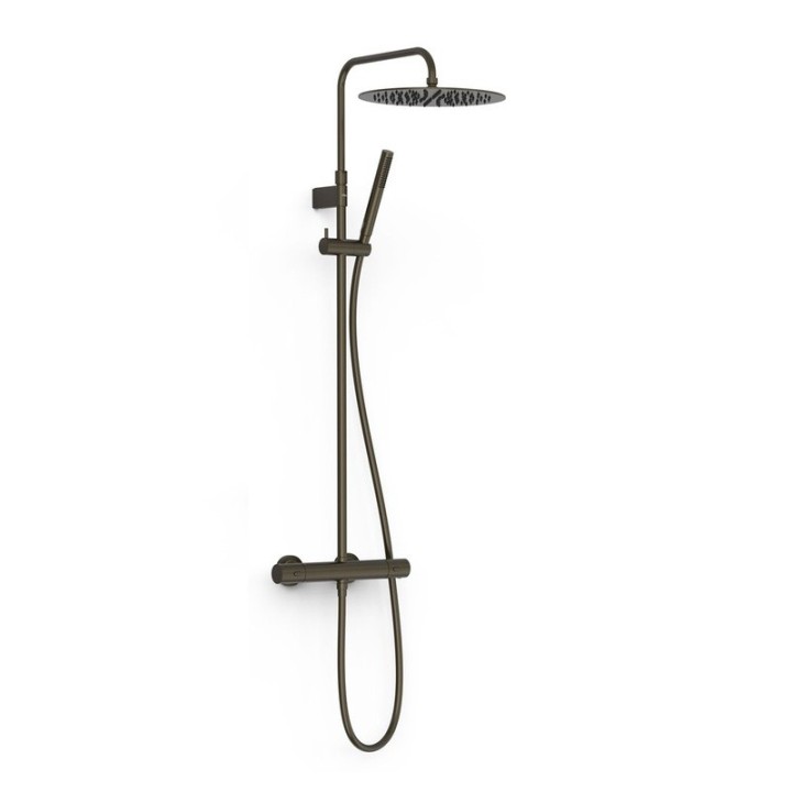 Conjunto termostático ducha OVER-WALL negro bronce - 19039302KMB 1