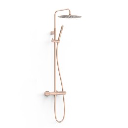 Conjunto termostático ducha OVER-WALL oro rosa mate - 19039302OPM 1