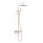 Conjunto termostático ducha OVER-WALL oro rosa mate - 19039302OPM