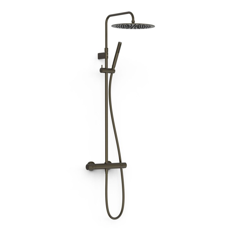 Conjunto monomando ducha FUJI-TRES negro bronce - 28119101KMB