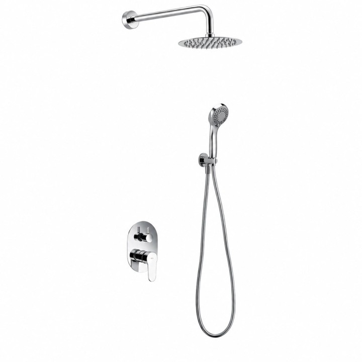 Kit monomando ducha empotrado 2-vías OSLO cromo - GPE005 1