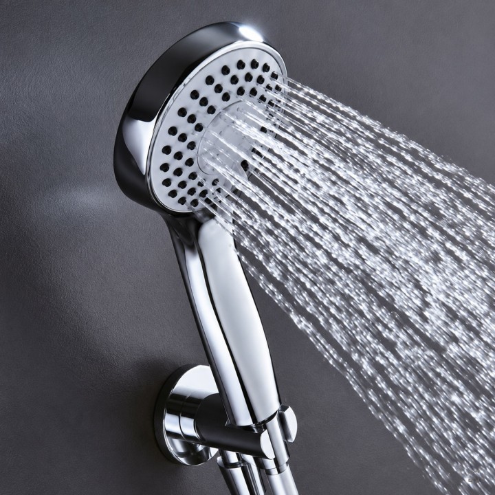 Kit monomando ducha empotrado 2-vías OSLO cromo - GPE005 6