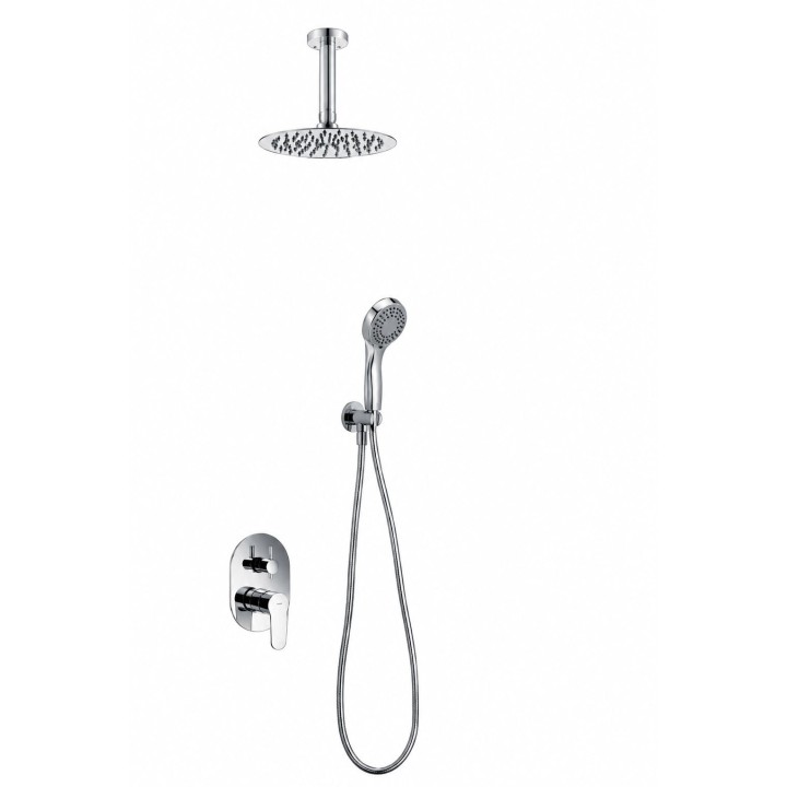 Kit monomando ducha empotrado 2-vías MÓNACO cromo - GT003 1