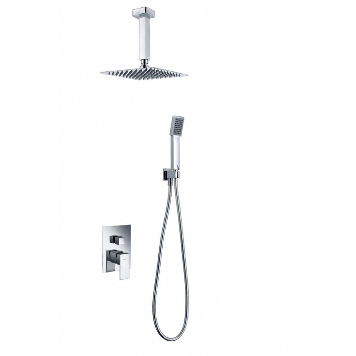 Kit monomando ducha empotrado 2-vías BERLÍN cromo - GT006 1