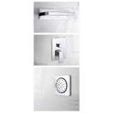 Kit monomando ducha empotrado 3-vías FORMENTERA cromo - GPE008 4