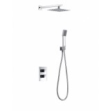 Kit termostático ducha empotrado 2-vías CIES cromo - GPC009 1
