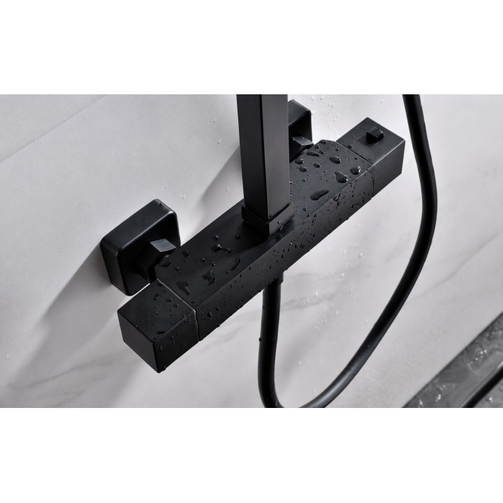 Conjunto termostático ducha VIGO negro mate - BTV013/NG 4