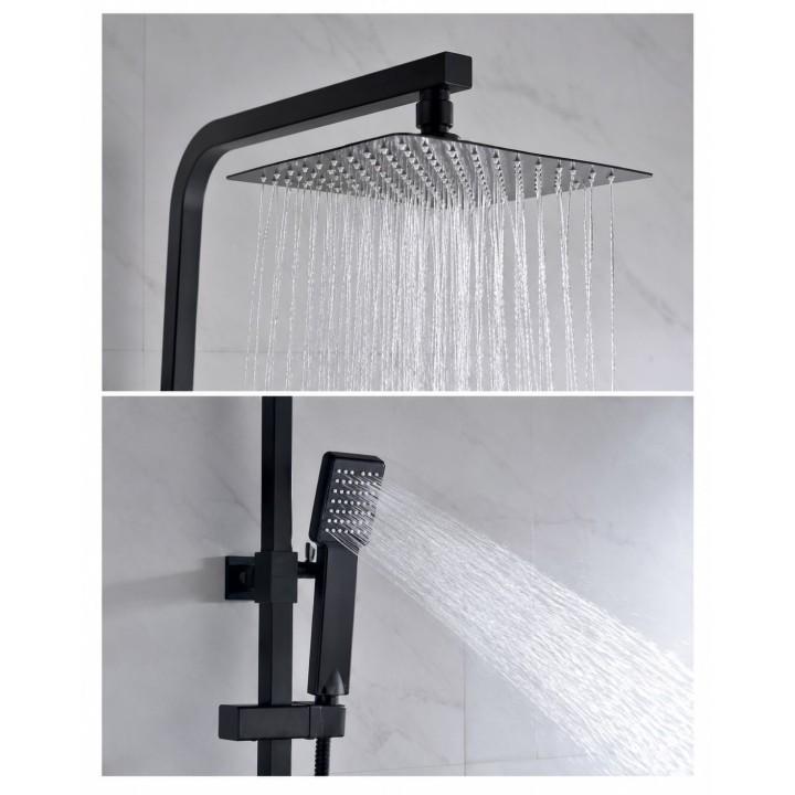 Conjunto termostático ducha VIGO negro mate - BTV013/NG 3