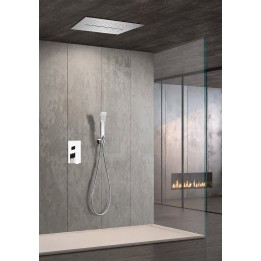Kit monomando ducha empotrado 3-vías MÁLAGA cromo - GTS020 1