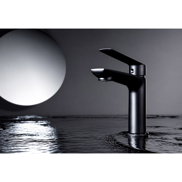 Monomando lavabo LUXOR negro mate - BDX023-1NG 3