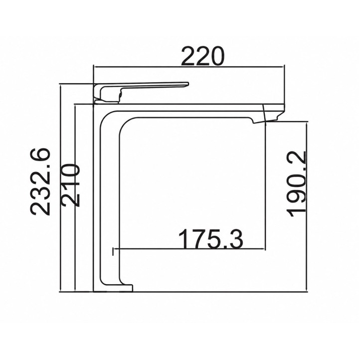 Monomando lavabo alto FIYI negro mate - BDF016-3NG 2
