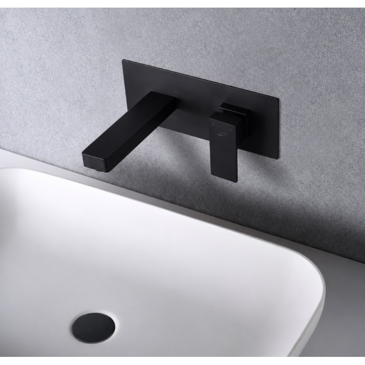 Monomando lavabo empotrado SUIZA negro mate - GLE020/NG 3