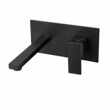 Monomando lavabo empotrado SUIZA negro mate - GLE020/NG 1