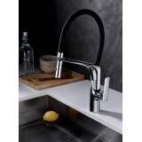 Monomando fregadero LANZAROTE cromo/negro mate - GCE015 4