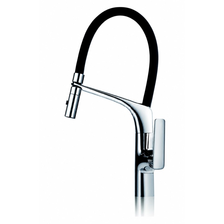 Monomando fregadero LANZAROTE cromo/negro mate - GCE015 1