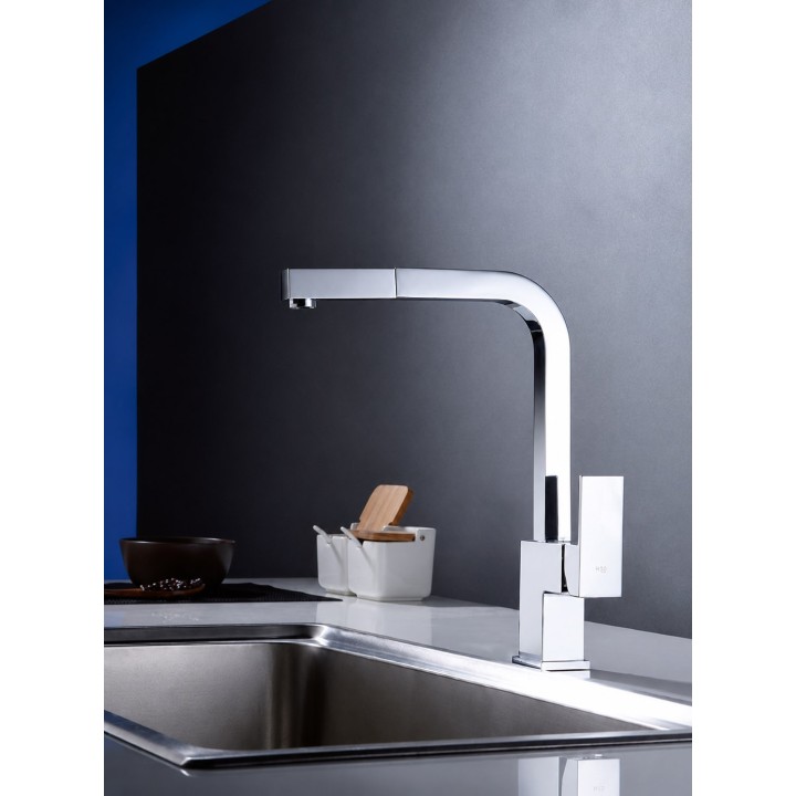 Monomando fregadero caño extraible CONSTANZA cromo - GCE005 4
