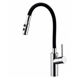 Monomando fregadero TOKYO cromo/negro mate - GCE016 1