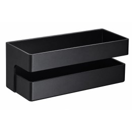 Jabonera rectangular IMEX negro mate - ANG005 1