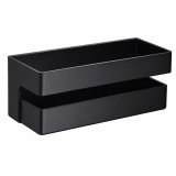 Jabonera rectangular IMEX negro mate - ANG005 1