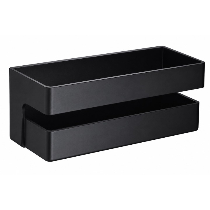 Jabonera rectangular IMEX negro mate - ANG005 1