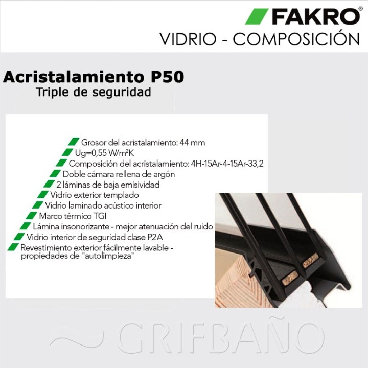 Ventana para tejado proyectante-giratoria FAKRO FPP-V MAX 10