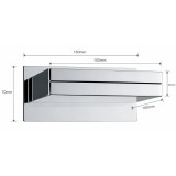 Rociador ducha IMEX cascada 15 cm cromo - RDF002 2