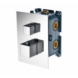 Termostático ducha empotrado 2-vías IMEX cromo - GST22V 1