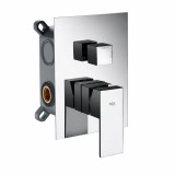 Monomando ducha empotrado 3-vías IMEX cromo - GSM03V 1