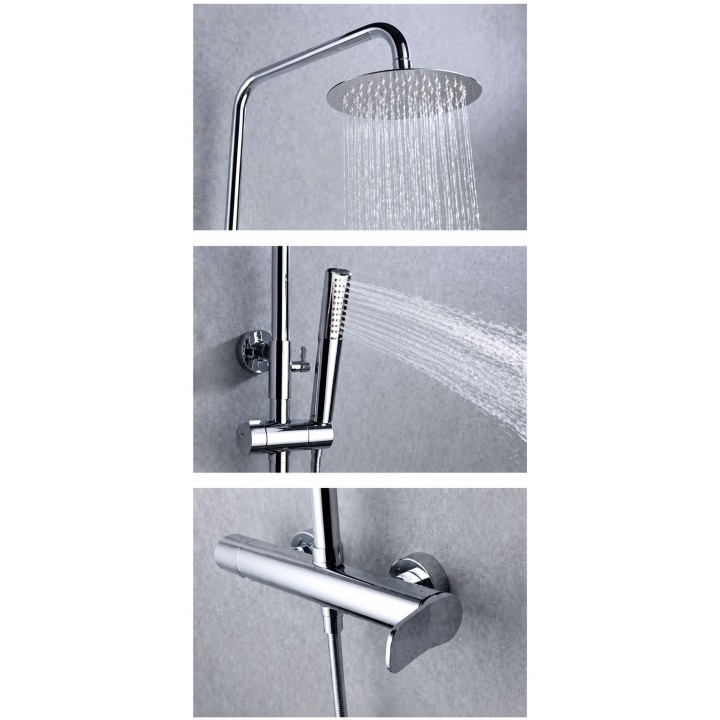 Conjunto monomando ducha DINAMARCA cromo - BDR031 3