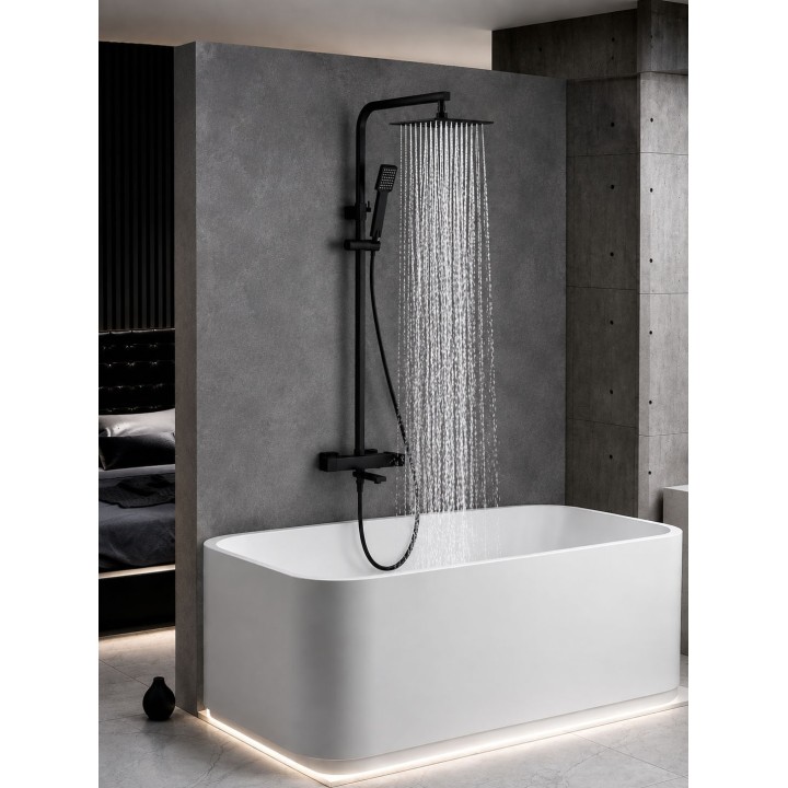 Conjunto monomando baño-ducha FIYI negro mate - BDF016-B/NG 5