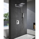 Kit termostático ducha empotrado 3-vías RODAS cromo - GTR049 1