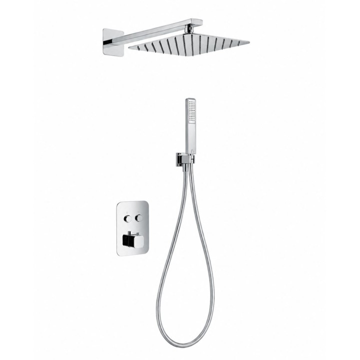 Kit termostático ducha empotrado 2-vías MADEIRA cromo - GTM021 1