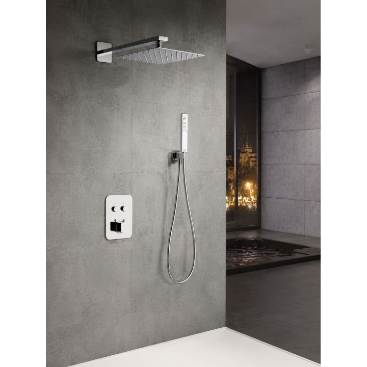 Kit termostático ducha empotrado 2-vías MADEIRA cromo - GTM021 4