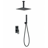 Kit monomando ducha empotrado 2-vías ESTOCOLMO negro mate - BDES37-6NG 1