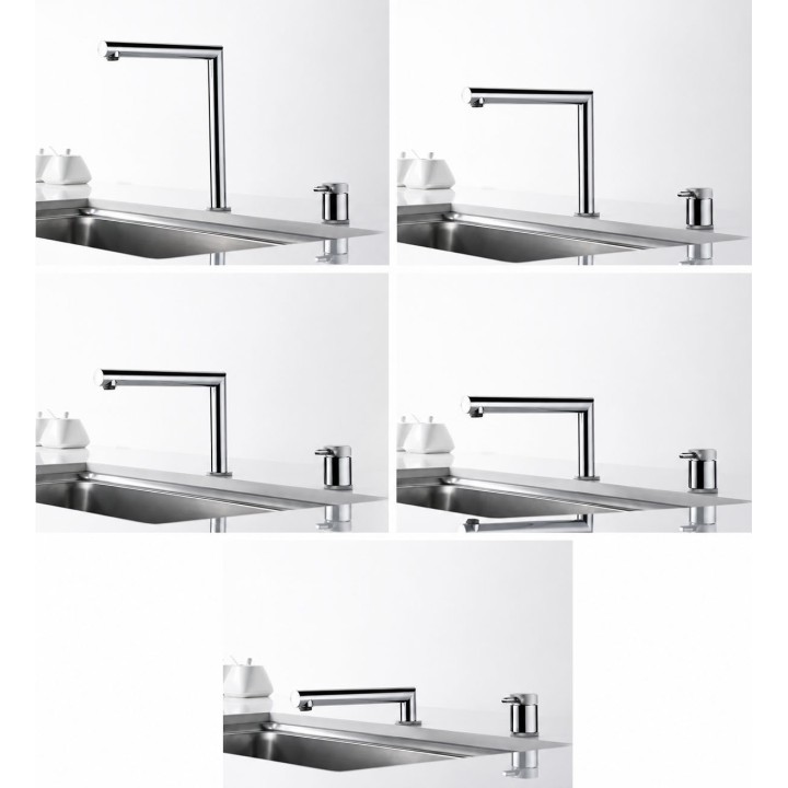 Monomando fregadero caño abatible ITACA cromo - GCE018 3